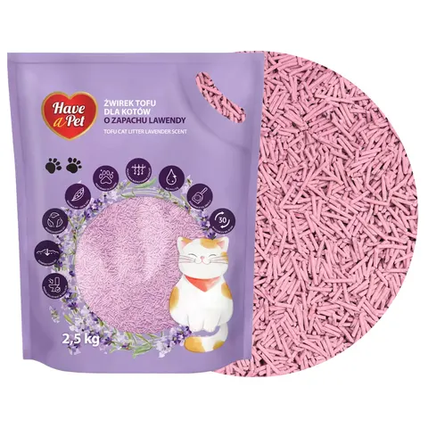 HAVE A PET Żwirek dla Kota Tofu Lawendowy 2,5kg