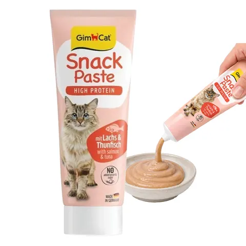 Gimcat SnackPasta Łosoś Tuńczyk 75g Pasta Kremowa dla Kota