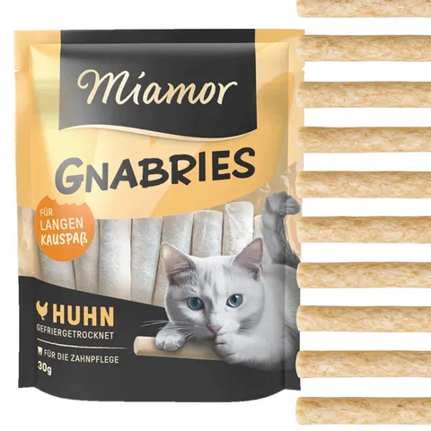 MIAMOR Gnabris Sticks Przysmak Pałeczki Mięsne Karma dla Kota 30g