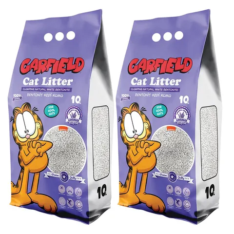 Garfield Żwirek Bentonitowy dla Kota Lawendowy 2x10L