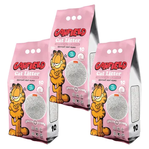 Garfield Żwirek Bentonitowy dla Kota Baby Powder 3x10L