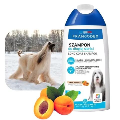 FRANCODEX Szampon dla Psa Długa Sierść 250ml Bez Parabenów Pielęgnacyjny