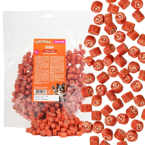 CHRUP&GO Sushi Kaczka Dorsz 500g Przysmak dla Psów Dorosłych
