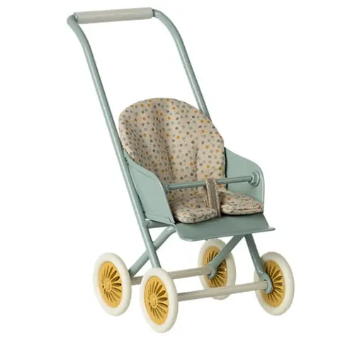 Maileg Wózek miętowy Stroller Micro Mint dla myszek 2025