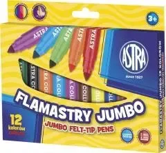 Flamastry JUMBO 12 kolorów 314110001 ASTRA