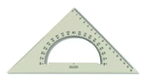 Ekierka z kątomierzem 16 cm Koh i Noor
