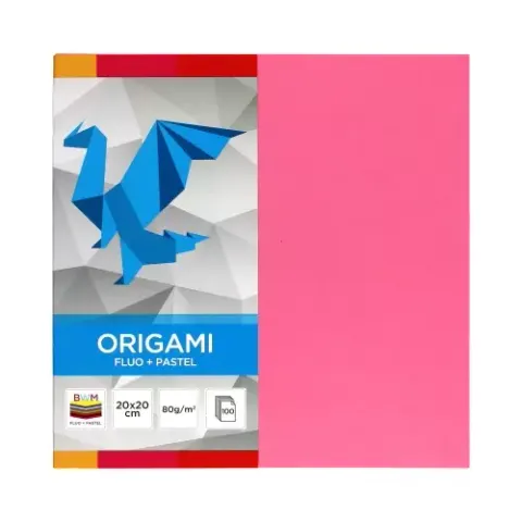 Interdruk Papier ORIGAMI 20x20cm 100 FLUO+PASTELE