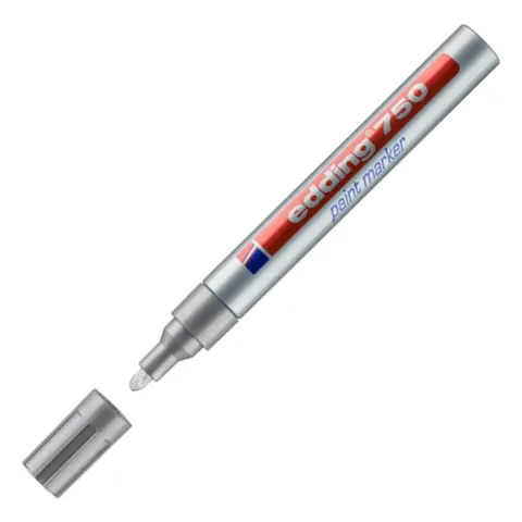 Marker olejowy Edding e-750 2-4mm srebrny