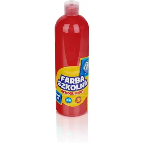 Farba szkolna 500 ml czerwona Astra