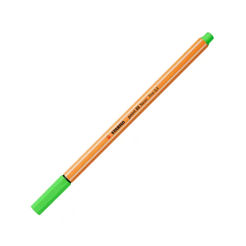 Cienkopis STABILO point 88/033 neonowy zielony
