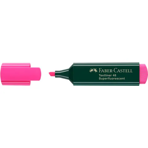 Zakreślacz TEXTLINER 48 różowy (10szt) FABER-CASTELL 154828 FC