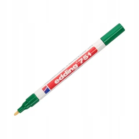 Marker olejowy EDDING E-751 końcówka okrągła 1-2mm kol. zielony ED-7519004