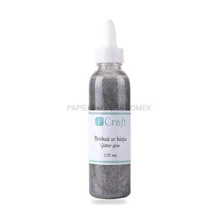Brokat w kleju srebrny 120 ml