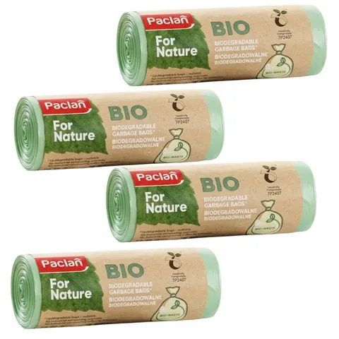 PACLAN FOR NATURE worki na odpady BIO 12 litrów pakiet 4 x15 sztuk