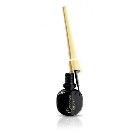 Eveline Celebrities konturówka do oczu w płynie czarna, 6 ml