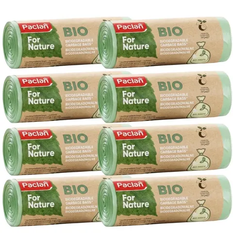 PACLAN FOR NATURE worki na odpady BIO 12 litrów pakiet 8 x15 sztuk