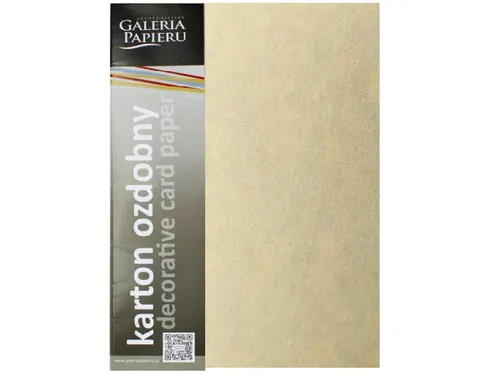 KARTON OZDOBNY A4 220G 20 ark. GRANIT 200402 KREMOWY GALERIA PAPIERU