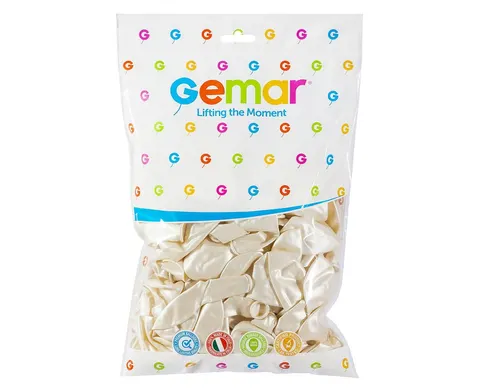 Balony metaliczne perłowe 100 sztuk GM90 Gemar