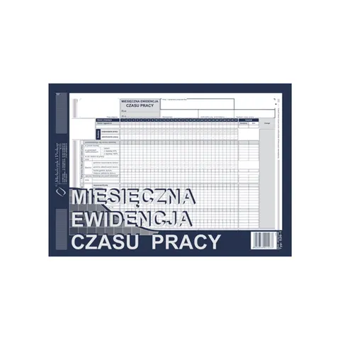 Druk Miesięczna Ewidencja Czasu Pracy 526-1 Michalczyk i Prokop
