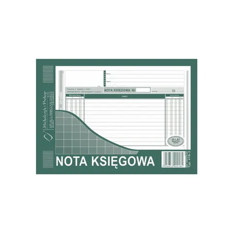 Druk "Nota Księgowa" MICHALCZYK I PROKOP A5 416-3