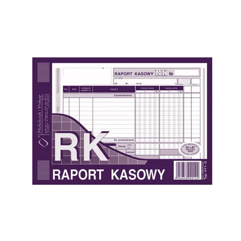 Druk Raport Kasowy 411-3 Michalczyk i Prokop A5