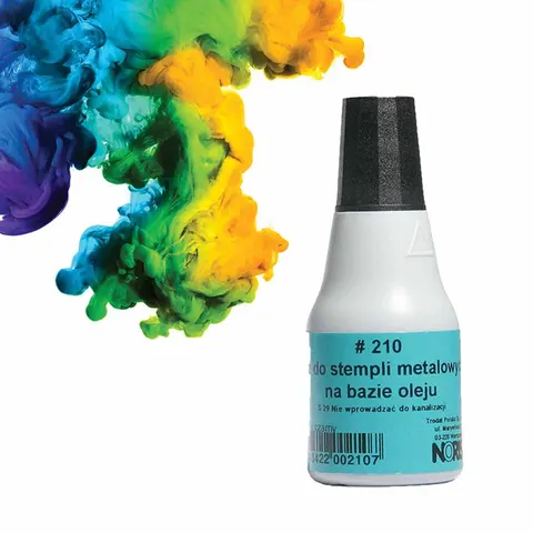 Tusz NORIS 210 metal czarny 25ml do stempli metalowych NO210CA