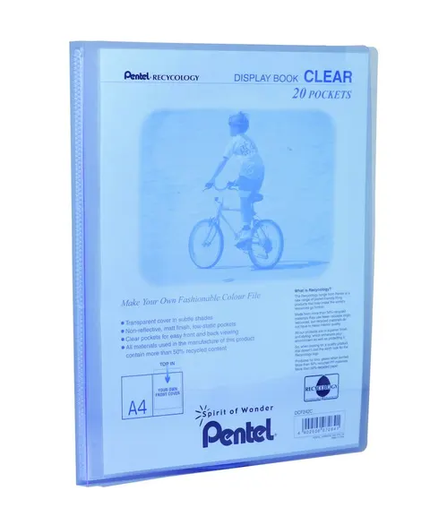 Pentel Album Ofertowy Clear, 20 Koszulek Niebieski Dcf242-C
