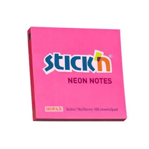 Notes samoprzylepny różowy 76x76 100k Stick'n
