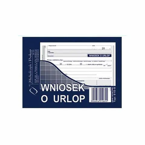 Druk Wniosek o urlop A6 MiP