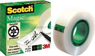 Taśma biurowa matowa Scotch Magic 19mm x 33m