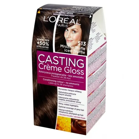 L'OREAL CASTING CREME GLOSS Farba do włosów 513 MROŹNA TRUFLA