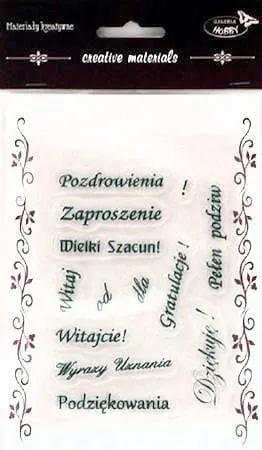 Stemple kreatywne NAPISY POLSKIE 2