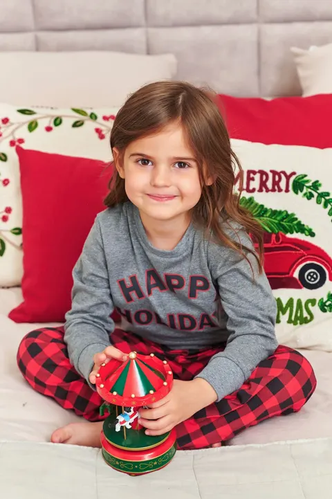Dziecięca piżama świąteczna – Happy Holidays