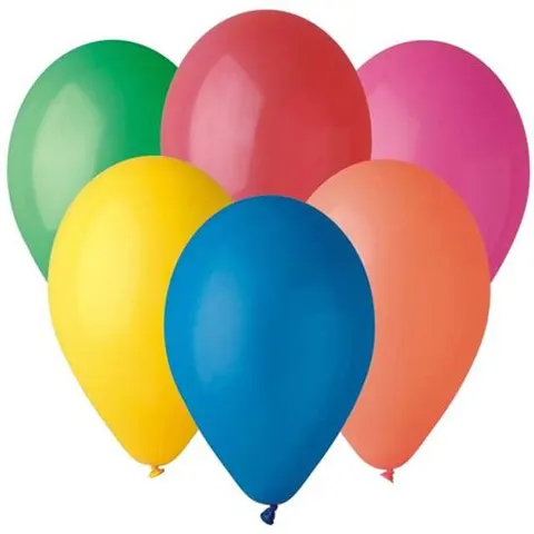 Balony kolorowe pastelowe mix 100 sztuk Gemar G90