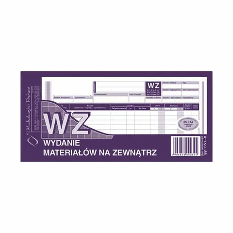 Druk wydanie zewnętrzne WZ 1/3 A4 wielokopia, MiP