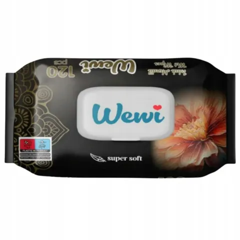 WEWI Chusteczki nawilżane 120 szt FLOWER, 1 op