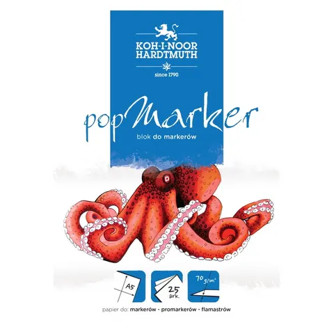 Blok do markerów A5 Koh i Noor 70g Pop Marker 25 kartek