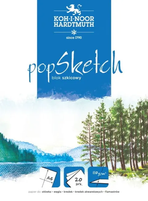 Blok szkicowy POP SKETCH A4 110g. 20ark. 9920001 KOH-I-NOOR
