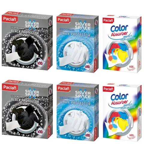 PACLAN Chusteczki do prania wyłapujące kolor MIX, 6 op