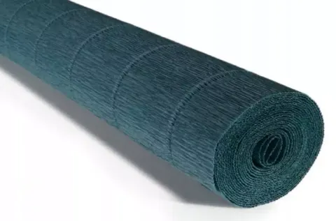 Bibuła Marszczona Krepa 180g 50x250cm 560 Zielona Ciemna Cartotecnica Rossi