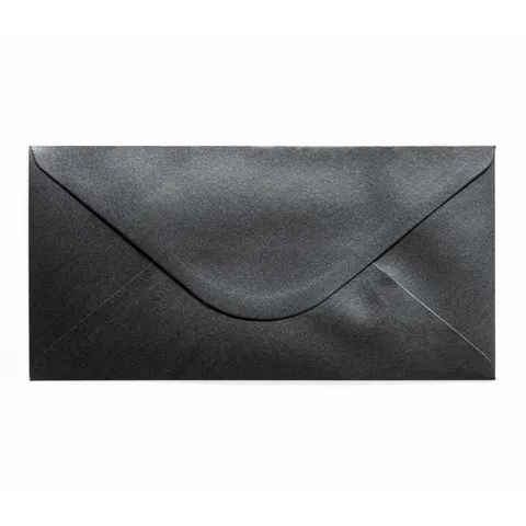Koperty ozdobne DL 10szt 280177 Pearl czarny 150g Galeria Papieru
