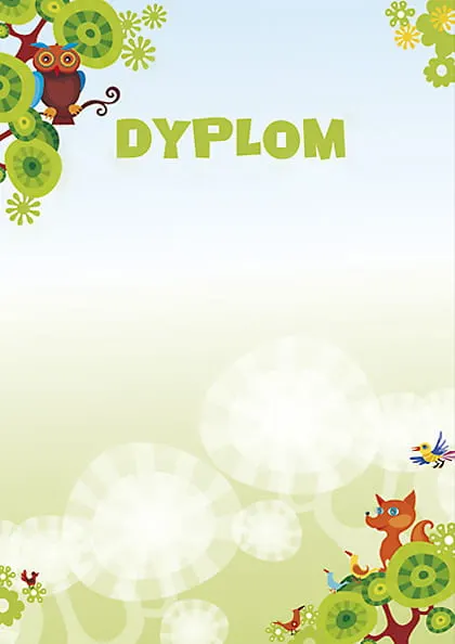 Dyplomy 170g Bajka 25 ark. 211217 z napisem Dyplom Galeria Papieru