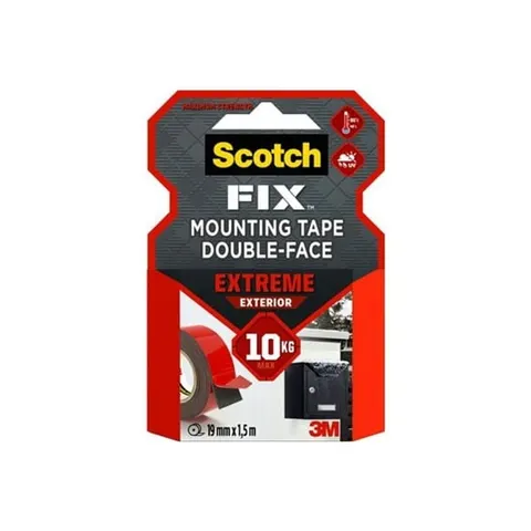 Taśma dwustronna montażowa Scotch Super Mocna 19 mm x 1,5m Czarna