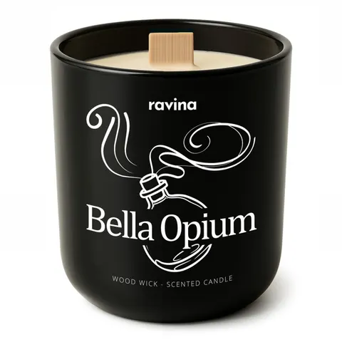 RAVINA Świeca w szkle BELLA OPIUM, 175 g