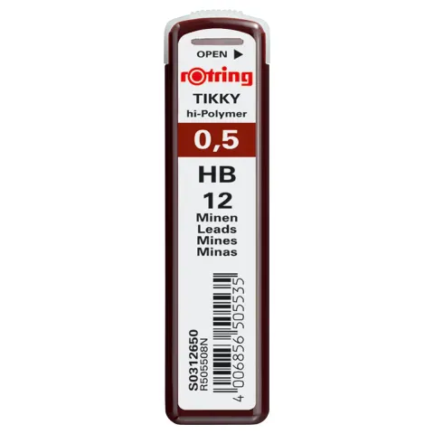 Grafity do Ołówków Rotring Tikky 0,5mm HB