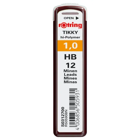 Grafity do Ołówków Rotring Tikky 1,0mm HB S0312700