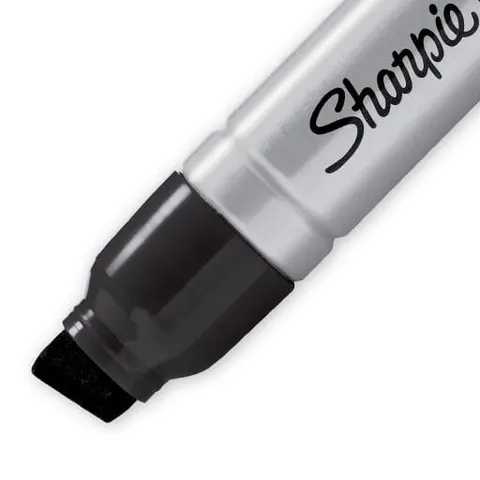 Marker permanentny Sharpie Magnum Metal – końcówka ścięta, czarny, linia 14 mm