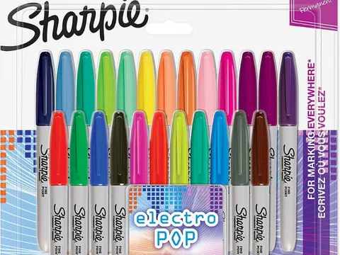 Markery Kreatywne Permanentne Sharpie Fine Zestaw 24 Kolory Electro Pop