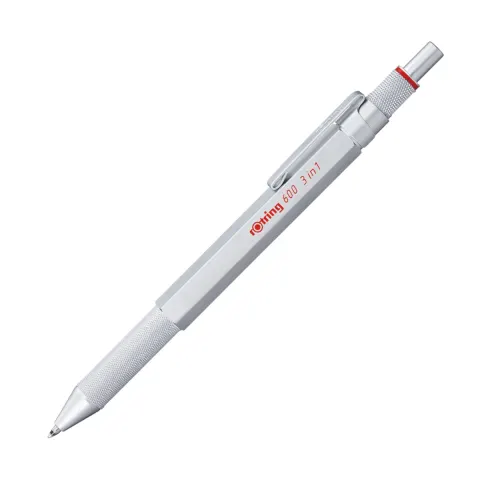 Multipen 3w1 ROTRING 600 - 0,5 mm - srebrny
