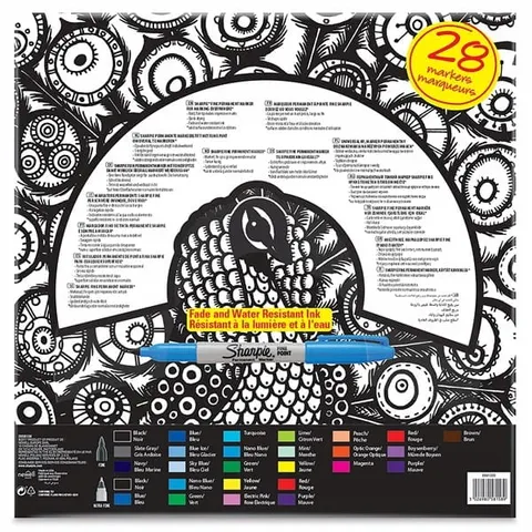 Markery Sharpie zestaw Paw 20 kolorów Fine + 8 kolorów Ultra Fine